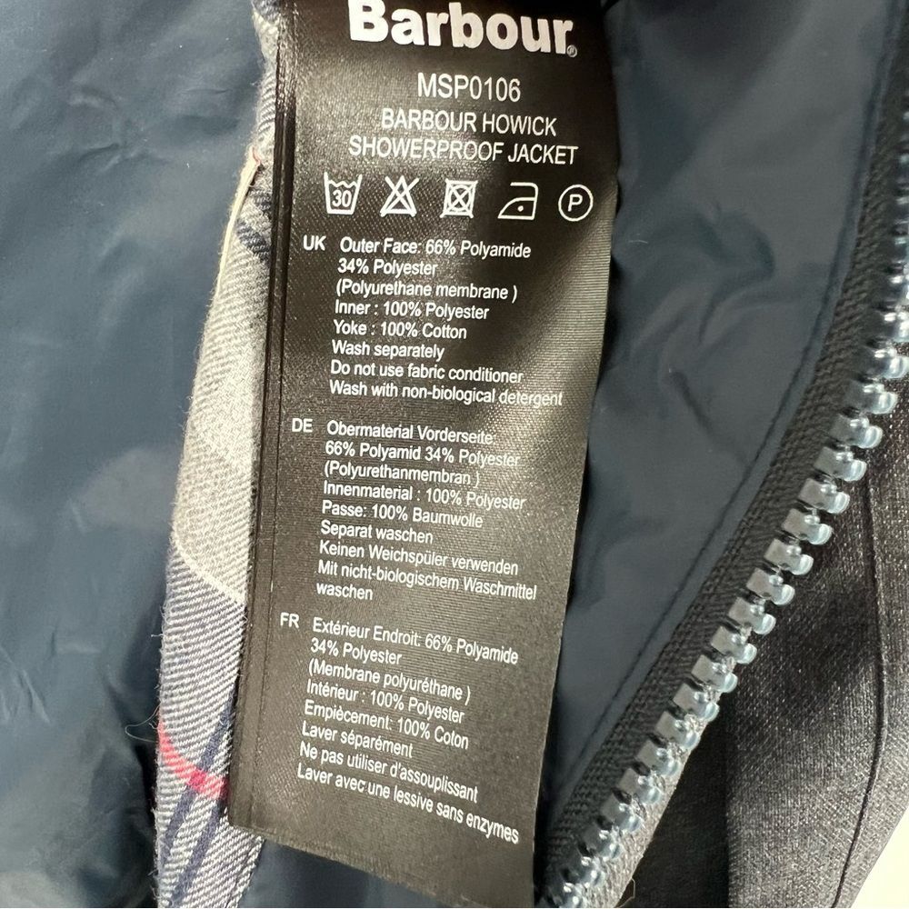 Barbour Howick Showerproof Jacket Size Small NEW! - Picture 4 of 7